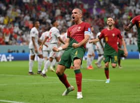 Pepe scored during Portugal’s 6-1 victory against Switzerland (Getty Images)