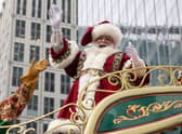 Santa Claus waves during the Macy’s Thanksgiving Day Parade in New York City (Photo: AFP via Getty Images)