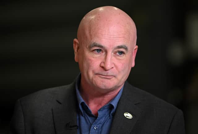  RMT Union leader Mick Lynch has warned there is “no deal in sight” to remove the threat of further strikes next year (Photo: AFP via Getty Images)