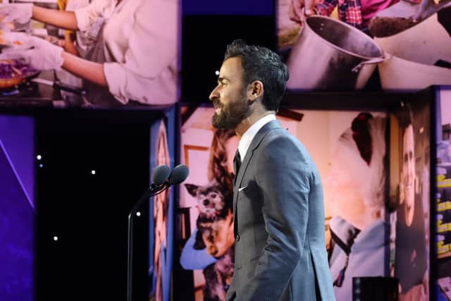 Kuma Theroux and Justin Theroux speak onstage during the 16th annual CNN Heroes: An All-Star Tribute at the American Museum of Natural History on December 11, 2022 in New York City. (Photo by Mike Coppola/Getty Images for CNN)