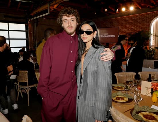 Dua Lipa met Jack Harlow for the first time in Los Angeles earlier this month despite the American penning a song about her (Pic:Kevin Winter/Getty Images)