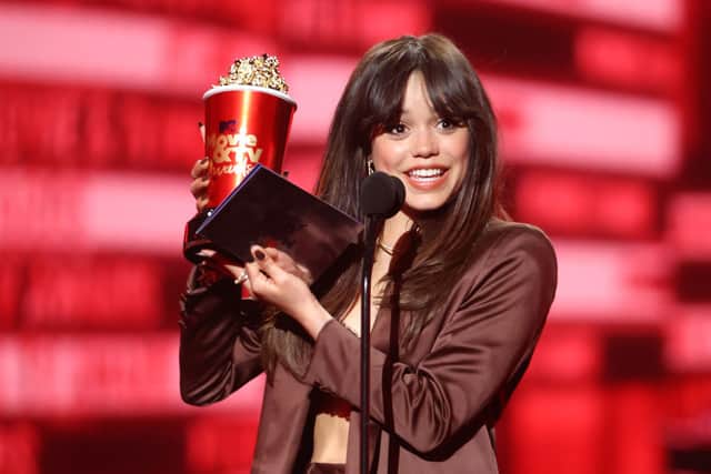 Jenna Ortega won MTV's 'Most Frightened Performance' for her role in Scream 5 (Pic: Rich Polk/Getty Images for MTV)