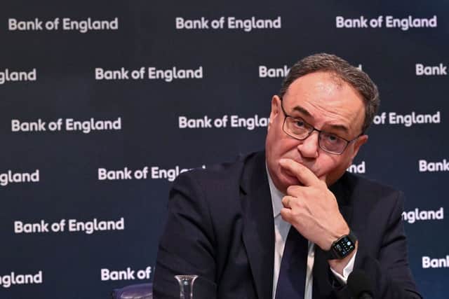 Governor of the Bank of England Andrew Bailey. Credit: LEON NEAL/POOL/AFP via Getty Images