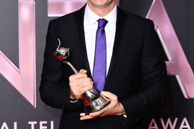 Martin Lewis with the TV Expert award in the winners’ room at the National Television Awards 2022 at OVO Arena Wembley on October 13, 2022 in London, England. (Photo by Gareth Cattermole/Getty Images)