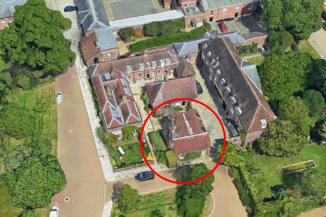 Nottingham Cottage (or ‘Nott Cott’) shown within the grounds of Kensington Palace (Image: Google Maps)