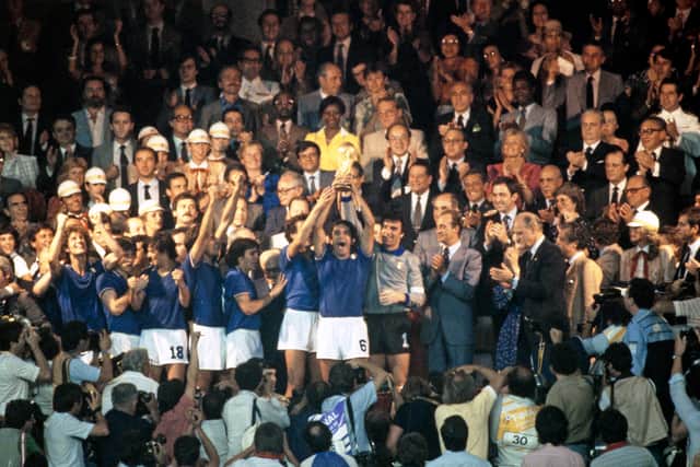 Italy lift the 1982 World Cup. (Getty Images)