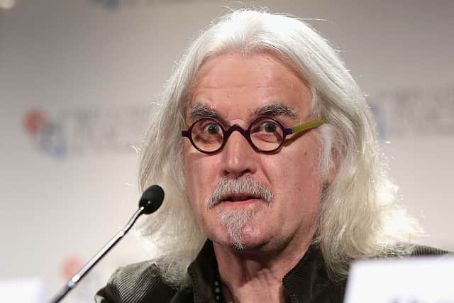 Actor Billy Connolly, who enjoys painting, speaks as he attends the "Quartet" press conference during the BFI London Film Festival at the Empire Leicester Square on October 15, 2012 in London, England. (Photo by Tim Whitby/Getty Images for BFI)