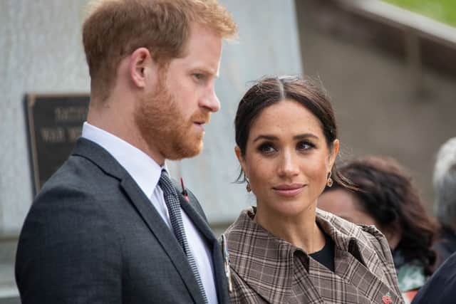 Meghan Markle and Prince Harry are reportedly now to take the lead at their Archewell Foundation.  (Photo by Rosa Woods - Pool/Getty Images)