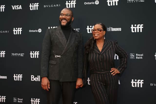 Tyler Perry with Oprah Winfrey. (Photo by Kennedy Pollard/Getty Images for Netflix)