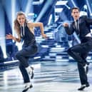 BBC handout photo of Helen Skelton and Gorka Marquez during the dress rehearsal of Strictly Come Dancing on BBC1. Issue date: Saturday December 17, 2022.