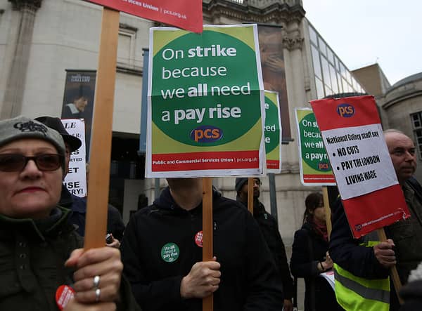 Driving test examiners and staff at the Department for Work and Pensions (DWP) will walk out on strike today (Photo: Getty Images)