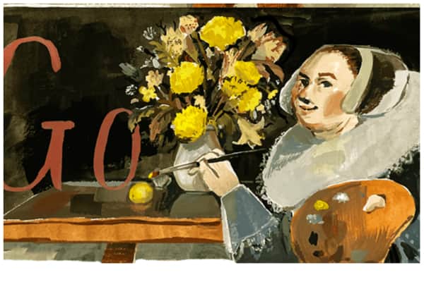 Google Doodle (19 December) celebrates the life and work of Judith Leyster (Photo: Google Doodle)