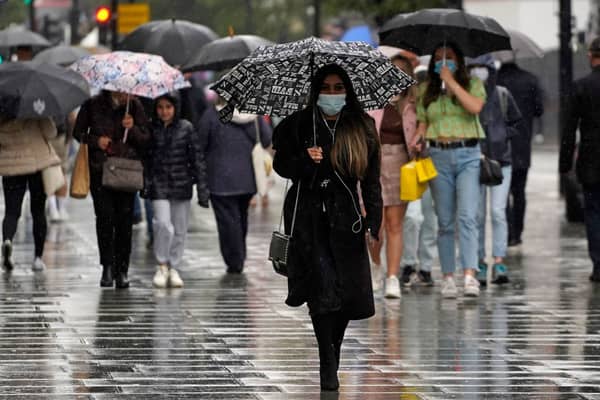 A yellow weather warning for heavy rain is in force in the UK today (Photo: Getty Images)