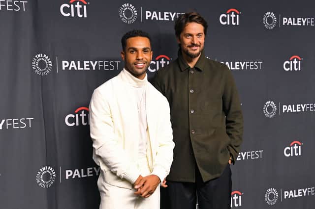 Lucien Laviscount and Lucas Bravo are the hearthrobs of Emily in Paris. (Photo by Jon Kopaloff/Getty Images)