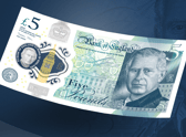 The King’s portrait will appear on the front of the banknotes and in the see-through security window