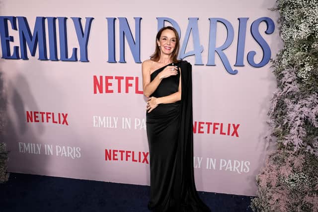 Philippine Leroy-Beaulieu attends the Emily In Paris French Consulate Red Carpet at French Consulate on December 15, 2022 in New York City. (Photo by Jamie McCarthy/Getty Images for Netflix)