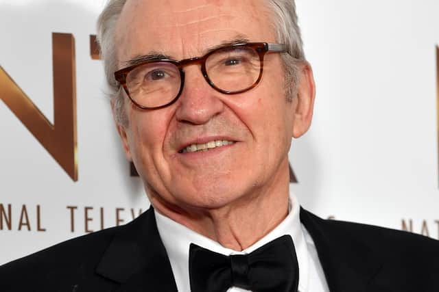 Larry Lamb poses in the winners room during the National Television Awards in 2020 (Photo: Getty Images)