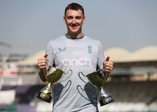Player of the Series Harry Book, scored a century in final Test