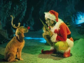 The Grinch, played by Jim Carrey, in the live-action adaptation of the famous Christmas tale, “Dr. Seuss’ “How The Grinch Stole Christmas,” directed by Ron Howard. 