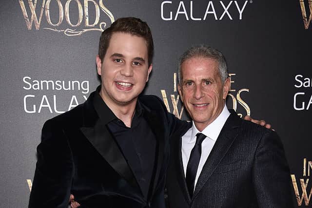 Ben Platt and father Marc Platt attends the “Into The Woods” World Premiere at Ziegfeld Theater on December 8, 2014 in New York City.  (Photo by Dimitrios Kambouris/Getty Images)