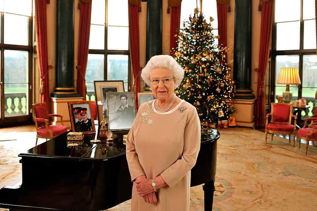 Elizabeth saw the first televised broadcast and the first Christmas Day speech air online (Pic:Getty)