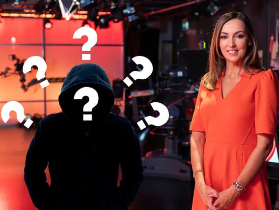BBC Breakfast presenter Sally Nugent with black silhouette and question marks (PA)