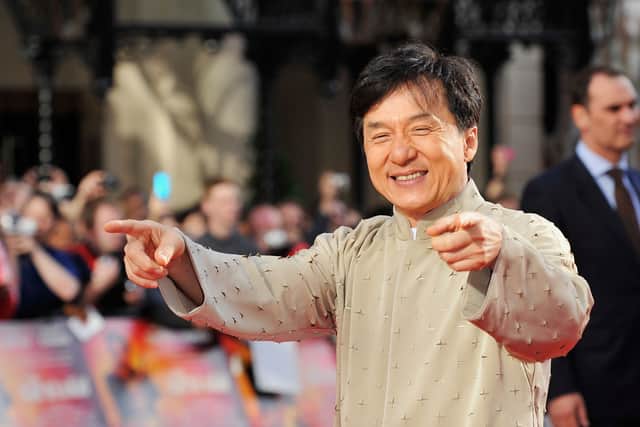  Jackie Chan attends the UK Film Premiere of The Karate Kid at Odeon Leicester Square on July 15, 2010 in London, England. (Photo by Gareth Cattermole/Getty Images)