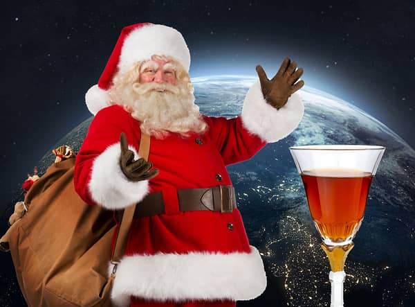 Father Christmas will be guzzling millions of glasses of sherry and almost two billion mince pie calories in the UK this Christmas.