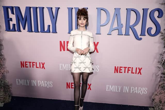 Lily Collins attends the Emily In Paris French Consulate Red Carpet in New York City (Photo: Getty Images for Netflix)