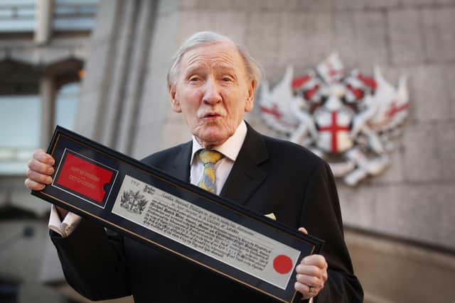 Carry On star Leslie Phillips died at the age of 90 earlier this year. (Credit: Getty Images)