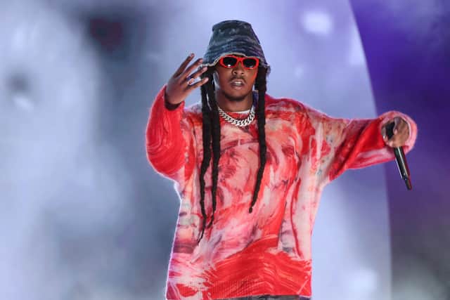 Takeoff, one third of rap group Migos, died in Texas in November. (Credit: Getty Images)