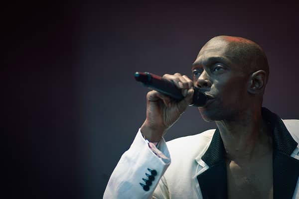 Maxi Jazz, of Faithless, performing at Glastonbury in 2010. Credit: Ian Gavan/Getty Images