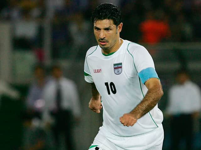 Ali Daei of Iran during The 2006 Fifa World Cup Asian Qualifiers match between Japan and Iran at The International Stadium (Getty Images)
