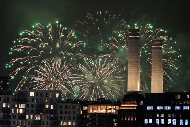 New Year’s Eve fireworks displays could be disrupted by gusts (image: AFP/Getty Images)