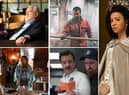 Bryan Cox as Logan Roy in Succession; Martin Compston as Fulmer Hamilton in The Rig, India Amarteifio as young Queen Charlotte in Queen Charlotte: A Bridgerton Story; Jason Sudeikis as Ted Lasso and Brendan Hunt as Coach Beard in Ted Lasso; Natasha Lyonne as Charlie Cale in Poker Face (Credit: Sky; Amazon; Netflix; Apple TV+; Peacock)