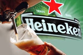 Heineken’s pints could be about to go up in price at your local pub (images: Adobe)