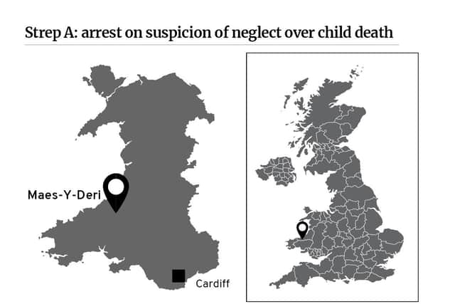 The child died in Maes-Y-Deri, near Lampeter. Credit: Mark Hall