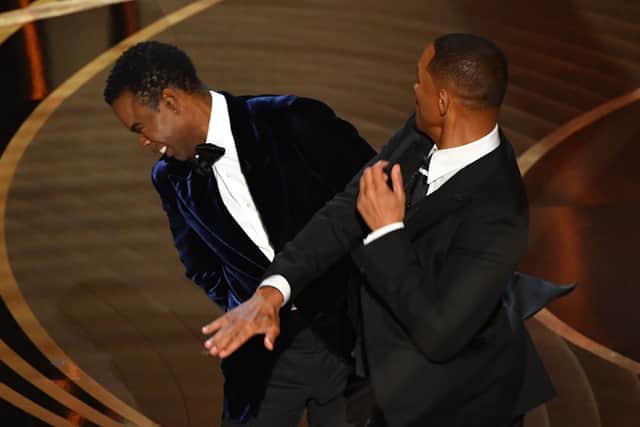 The moment that defines the 2022 Oscars- Will Smith slaps Chris Rock 