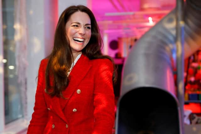 Kate Middleton looked incredible in this Zara red blazer. (Photo by John Sibley - WPA Pool/Getty Images)