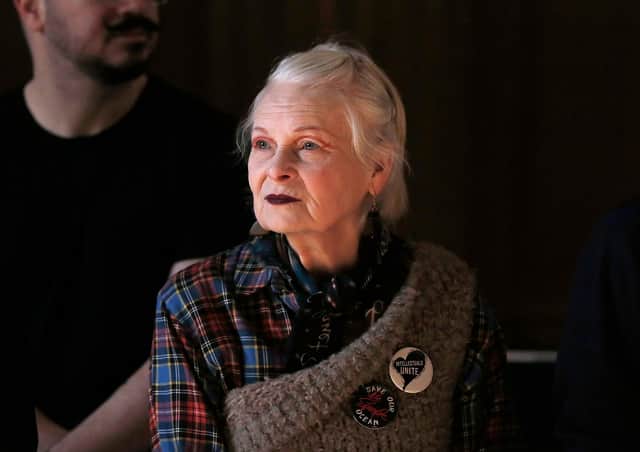 Dame Vivienne Westwood has died aged 81.  (Photo by John Phillips/Getty Images)