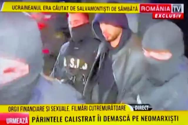 The Tate brothers and two Romanian citizens were arrested (Photo: Romania TV)