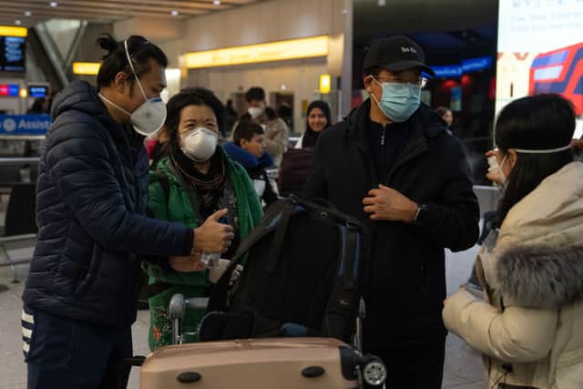 People arrive at London Heathrow on a flight from Shanghai on 29 December, 2022. Credit: Getty Images