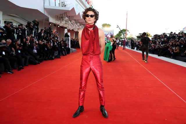 The ohy so stylish Timothee Chalamet in Haider Ackermann. (Photo by Pascal Le Segretain/Getty Images)