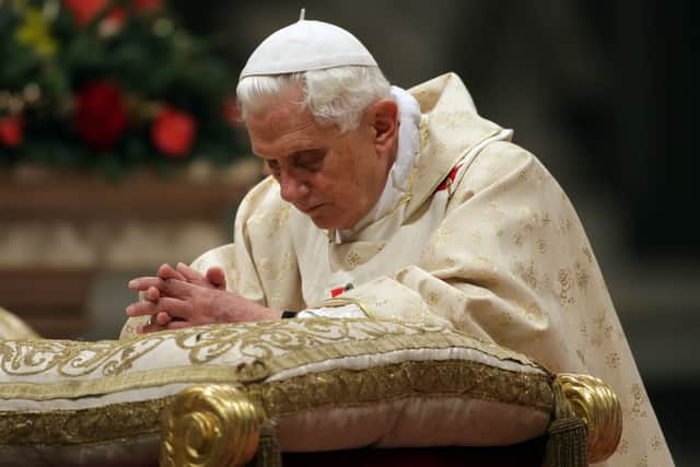 Pope Benedict XVI. (Photo by Franco Origlia/Getty Images)