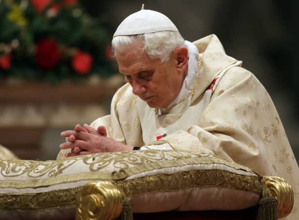 <p>Pope Benedict XVI. (Photo by Franco Origlia/Getty Images)</p>