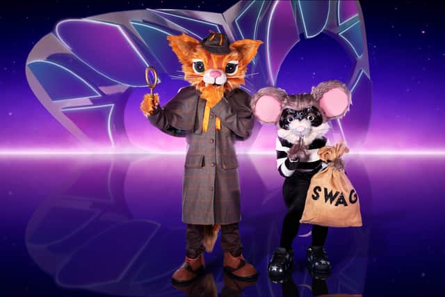 Cat and Mouse on The Masked Singer (Credit: ITV)