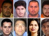 Eight fugitives wanted by the FBI.