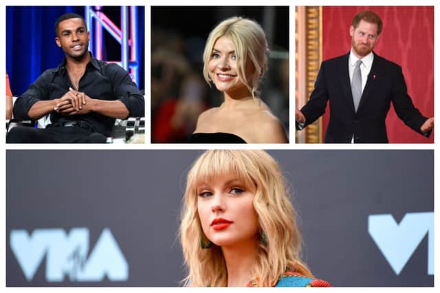 Lucien Laviscount, Holly Willougby, Prince Harry and Taylor Swift are some of the stars gracing PeopleWorld's hot and not so hot list today. Photos by Getty. 