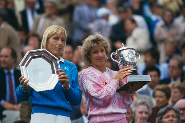 Martina Navratilova and Chris Evert-Lloyd were the dominant forces of tennis in the 1970s and 1980s. (Getty Images)