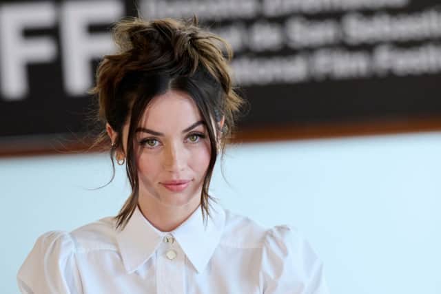 Ana de Armas is presenting at the Golden Globes on January 10. (Photo by Carlos Alvarez/Getty Images)